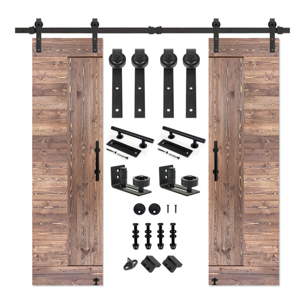 S&Z TOPHAND Double Barn Door with Installation Hardware Kit 7 Colours